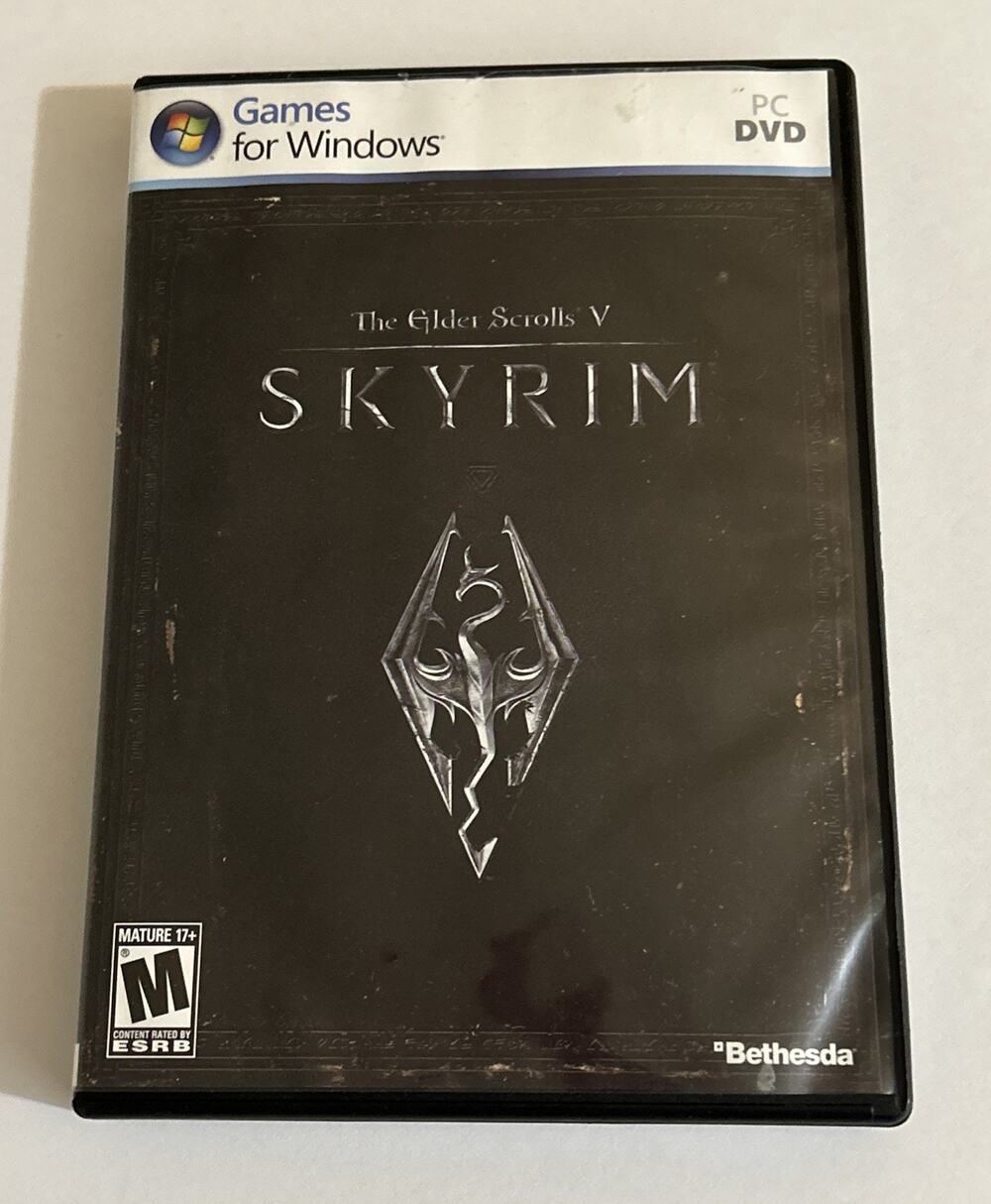 Elder Scrolls V Skyrim (PC, 2011) Computer Game Complete Manual Map & CD Key